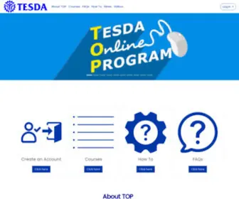 E-Tesda.gov.ph(TESDA Online Program) Screenshot