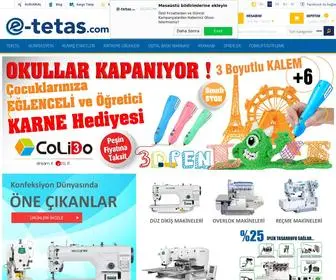 E-Tetas.com(Tekstil ve Konfeksiyon Malzemeleri) Screenshot