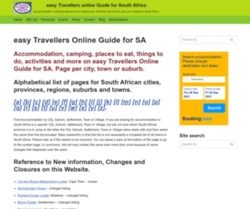 E-Tog.co.za(Easy Travellers Online Guide for SA) Screenshot
