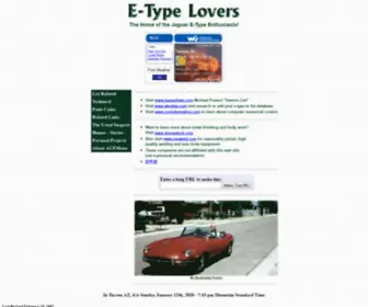 E-Type-Lovers.com(E-Type Lovers) Screenshot