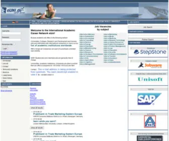 E-Uni.com(Das akademische Karriere Netzwerk) Screenshot