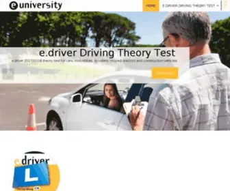 E-University.ch(Online Lernprogramme für die Theorieprüfung) Screenshot