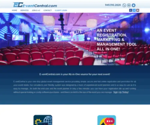 E-Ventcentral.com(Event Registration) Screenshot