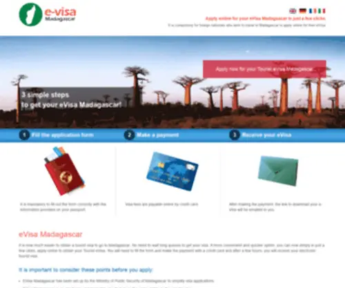 E-Visa-Madagascar.com(Official E Visa Madagascar) Screenshot