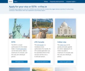 E-Visa.ie(Apply for your visa or ESTA) Screenshot