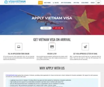 E-Visavietnam.org(Official Vietnam Visa On Arrival Online) Screenshot