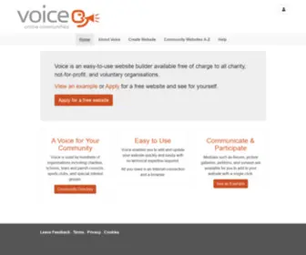 E-Voice.org.uk(Voice Online Communities) Screenshot