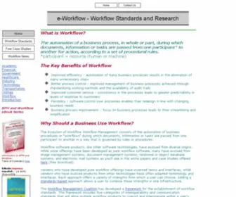 E-Workflow.org(Workflow Standards and Research) Screenshot