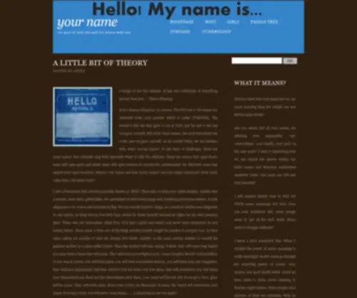 E-Xoops.com(What Your Name Means) Screenshot