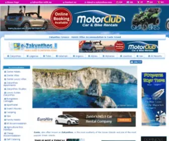 E-Zakynthos.com(Zakynthos Zante Island Greece) Screenshot