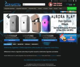 E-Zigarette-Onlineshop.de(EZigarette online kaufen im E) Screenshot