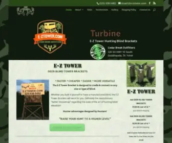 E-Ztower.com(E-Z Tower Hunting Blind Brackets) Screenshot
