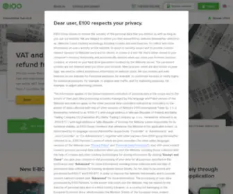 E100.eu(Karty paliwowe dla Twojej firmy) Screenshot