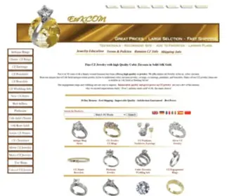 E14K.com(Cubic Zirconia Jewelry) Screenshot