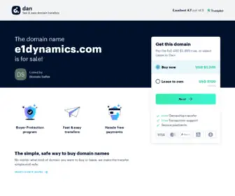 E1Dynamics.com(E1 DYNAMICS) Screenshot