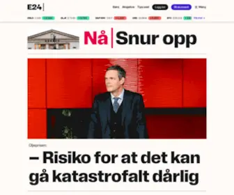 E24.no(Norges største næringslivsavis) Screenshot