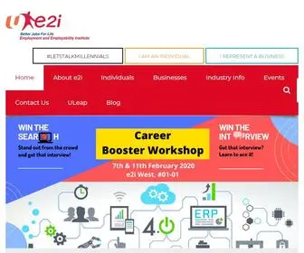 E2I.com.sg(Employment and Employability Institute) Screenshot