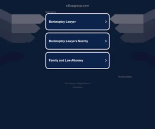 E2Lawgroup.com(Create an Ecommerce Website and Sell Online) Screenshot