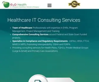 E2Ohealth.com("e2o Health) Screenshot