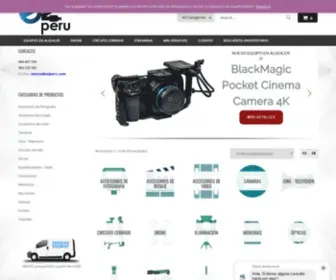 E2Peru.com(Alquiler de equipos y Servicios audiovisuales) Screenshot