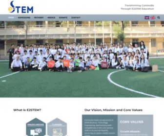 E2Stem.org(Transforming Cambodia Through E2STEM Education) Screenshot