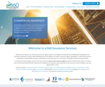 E360Insurance.com(Insurance Agency Los Angeles CA) Screenshot