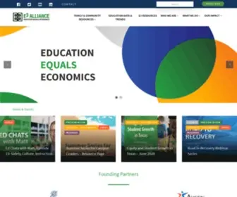 E3Alliance.org(Education Equals Economics) Screenshot