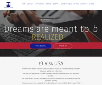 E3Jobs.com.au(E3 Visa USA) Screenshot