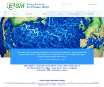 E3SM.org(DOE's E3SM) Screenshot