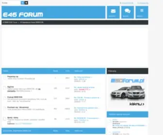 E46Forum.pl(BMW E46 Forum) Screenshot