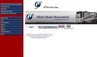 E4Services.net(E4 Services Incorporated DBA Motor Home Renovations RV Sales) Screenshot