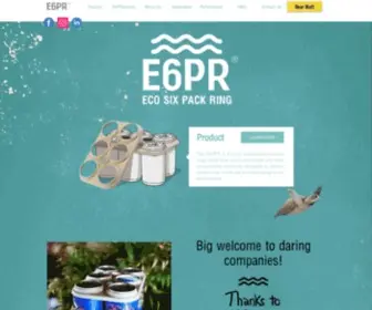 E6PR.com(The e6pr (eco six pack ring)) Screenshot