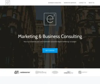 E7Consulting.net(Advertising, Management and Consulting) Screenshot