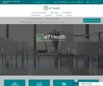 E7Health.com(A Preventative Health and Wellness Company) Screenshot