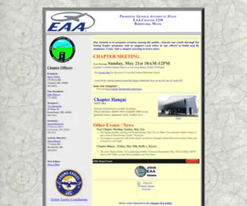 Eaa1210.org(Experimental Aircraft Association (EAA)) Screenshot