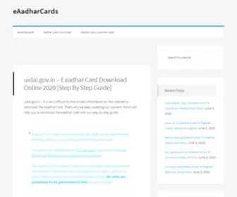 Eaadharcards.in(Eaadhar Card Download Online 2020) Screenshot