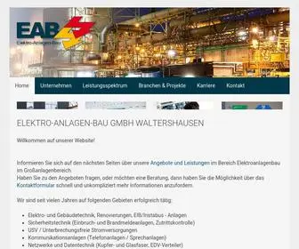 Eab-Waltershausen.de(Elektroanlagenbau-Waltershausen/Thüringen) Screenshot