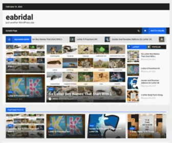 Eabridal.com(Just another WordPress site) Screenshot