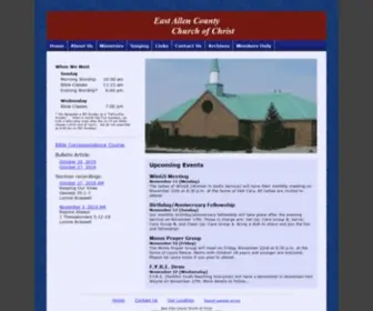 Eacchurchofchrist.org(East Allen County Church of Christ) Screenshot