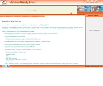 Eaccucast.com(Accu-Cast, Inc) Screenshot