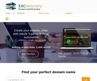 EaCDirectory.co.ke(EAC directory Joins HOSTAFRICA) Screenshot