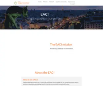 Eaci.net(European Association for Creativity & Innovation) Screenshot