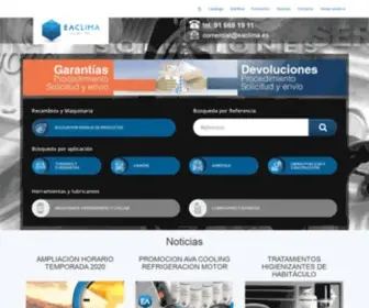 Eaclima.es(Tienda virtual de EAClima) Screenshot