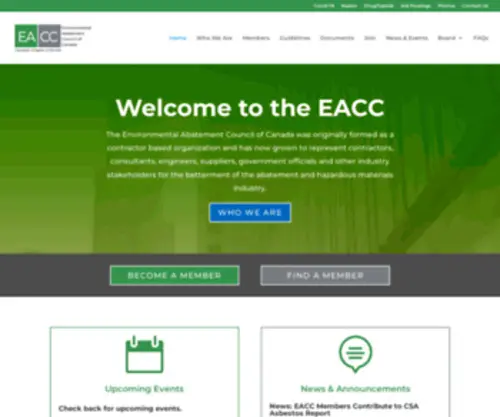 Eacoontario.com(The Environmental Abatement Council of Ontario (EACO)) Screenshot