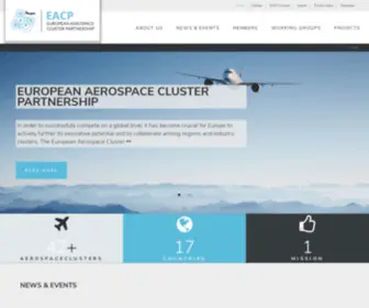 Eacp-Aero.eu(EUROPEAN AEROSPACE CLUSTER PARTNERSHIP) Screenshot