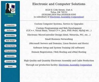 Eacsi.com(Electronic And Computer Solutions) Screenshot