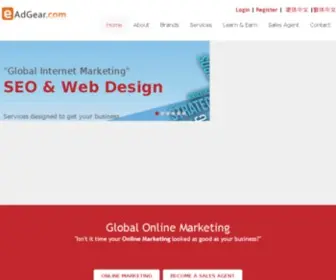 Eadgear.com(EAdGear’s Global Online Marketing Services) Screenshot