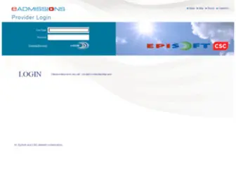 Eadmissions.com.au(Episoft system) Screenshot