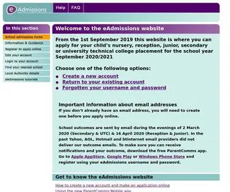 Eadmissions.org.uk(Index eadmissions) Screenshot