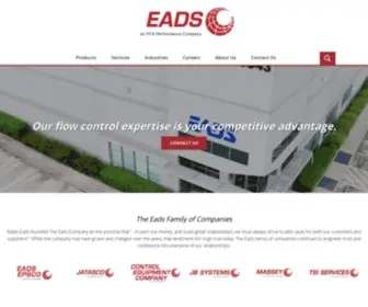 Eadsdistribution.com(Providers of Control Valves & Actuators and Corrosion Resistant Products for Industrial Microfiltration Solutions) Screenshot